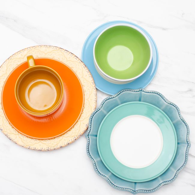 LARGE CLASSIC CERAMIC DINNER PLATE SET
